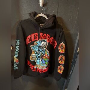Black Graphic Hoodie